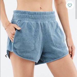Fabletics Eco Conscious Terry Blue Sweatshorts